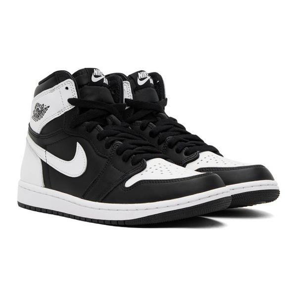 나이키 나이키 조던 Nike Jordan Black & White Air Jordan 1 R에트로 ETRO High OG Sneakers 241445M236031