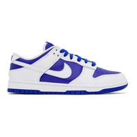 Nike Blue & White Dunk Low Sneakers 241011M237167