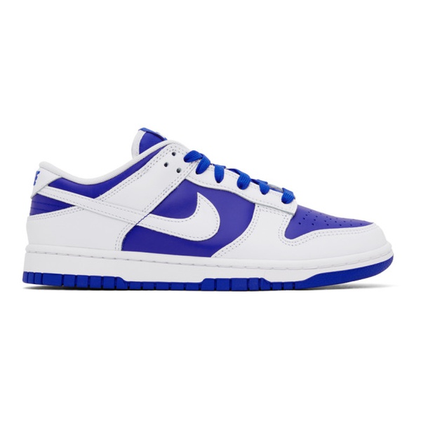 나이키 Nike Blue & White Dunk Low Sneakers 241011M237167