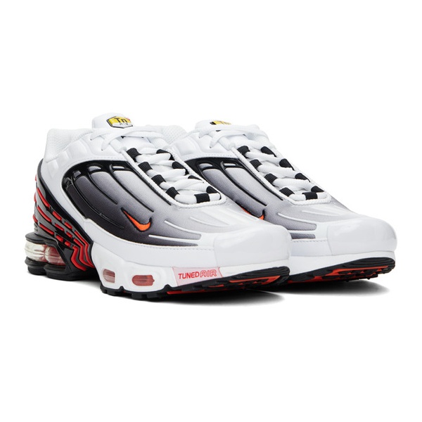 나이키 Nike White & Gray Air Max Plus 3 Sneakers 242011M237091