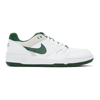 Nike White Full Force Low Sneakers 242011M237015