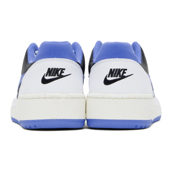 나이키 Nike White & Blue Full Force Low Sneakers 242011M237064