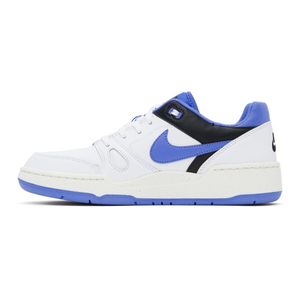 나이키 Nike White & Blue Full Force Low Sneakers 242011M237064