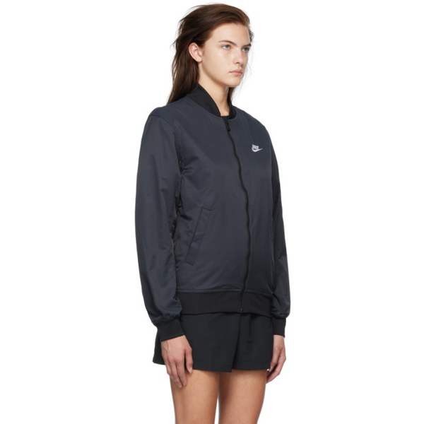 나이키 Nike Black Sportswear 에센셜 Essentials Bomber Jacket 221011F063029