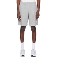 Nike Gray Embroidered Shorts 242011M193031
