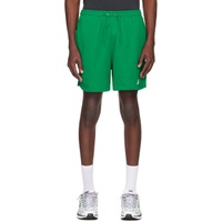 Nike Green Embroidered Shorts 242011M193006