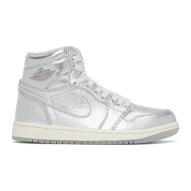 나이키 조던 Nike Jordan Silver Air Jordan 1 High OG Sneakers 242445F127008