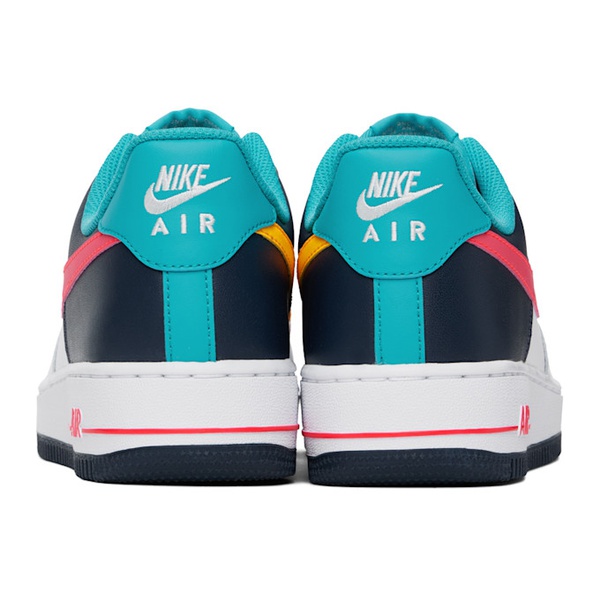 나이키 Nike White & Blue Air Force 1 07 Sneakers 242011M237006
