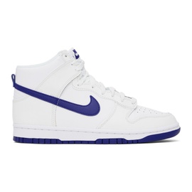 Nike White & Purple Dunk High R에트로 ETRO Sneakers 242011M236008