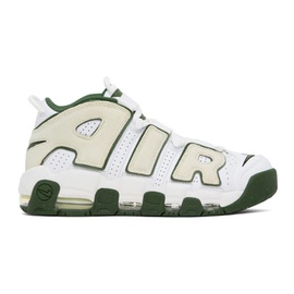 Nike White & Beige Air More Uptempo 96 Sneakers 242011M236003