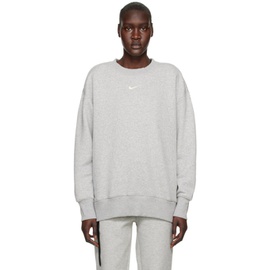 Nike Gray Phoenix Sweatshirt 231011F098001