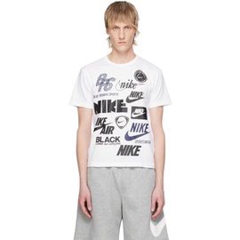 Black Comme des Garcons White Nike 에디트 Edition T-Shirt 242935M213000
