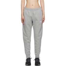 Nike Gray Embroidered Lounge Pants 231011F086038