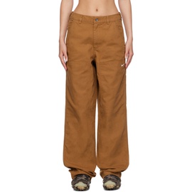 Nike Brown Double Panel Trousers 231011F087008