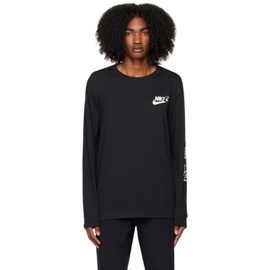 Nike Black Printed Long Sleeve T-Shirt 231011M213003