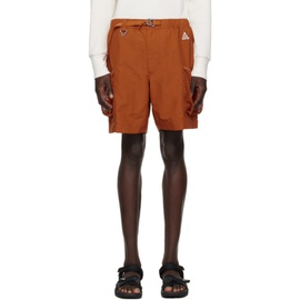 Nike Orange Snowgrass Shorts 232011M193003