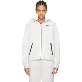 Nike Gray Sportswear Tech Hoodie 242011F097002