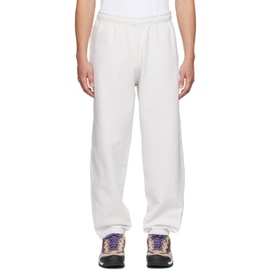 Nike White Solo Swoosh Lounge Pants 222011M190047