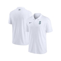 Nike Mens White Seattle Mariners Authentic Collection Victory Striped Performance Polo Shirt 17885059