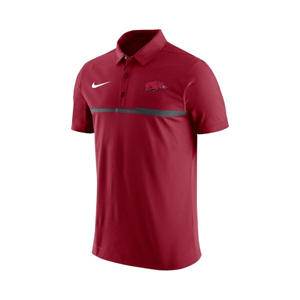 나이키 Nike Mens Cardinal Arkansas Razorbacks Coaches Performance Polo Shirt 17960327