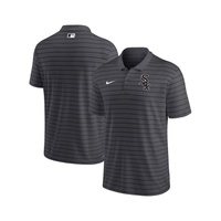 Nike Mens Charcoal Chicago White Sox Authentic Collection Victory Striped Performance Polo Shirt 16299487