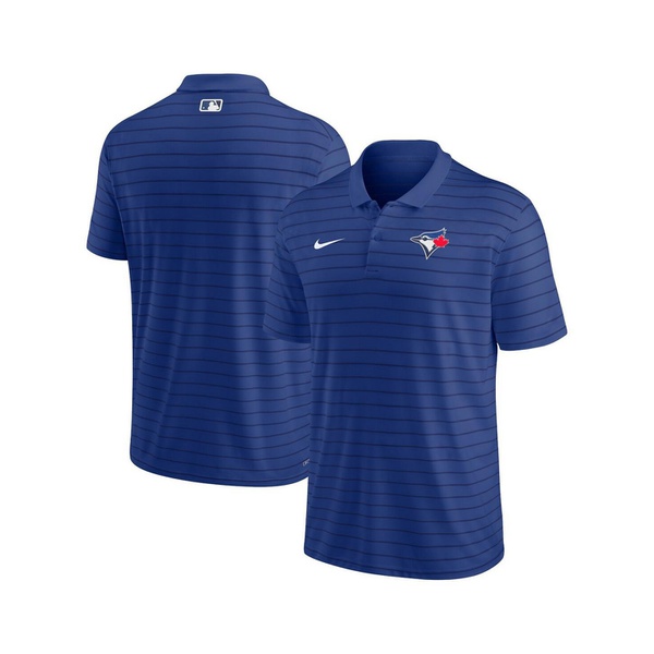 나이키 Nike Mens Royal Toronto Blue Jays Authentic Collection Victory Striped Performance Polo Shirt 16293669