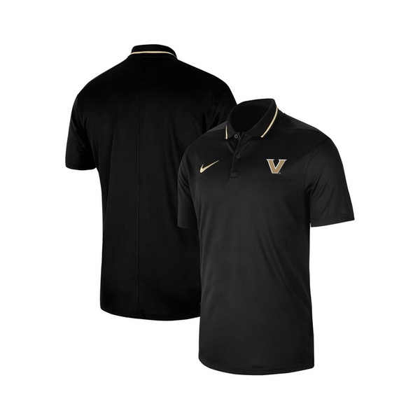 나이키 Nike Mens Black Vanderbilt Commodores 2023 Sideline Coaches Performance Polo Shirt 16477494