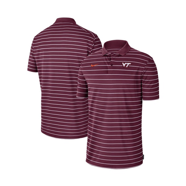 나이키 Nike Mens Maroon Virginia Tech Hokies Icon Victory Coaches 2022 Early Season Performance Polo Shirt 16139267