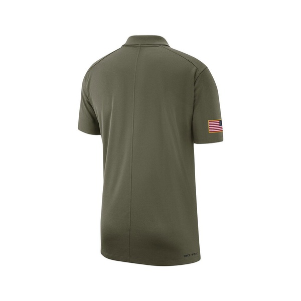 나이키 Nike Mens Olive Oregon Ducks 2023 Sideline Coaches Military-Inspired Pack Performance Polo Shirt 17461113