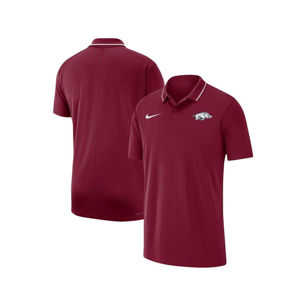 나이키 Nike Mens Cardinal Arkansas Razorbacks 2023 Coaches Performance Polo Shirt 17953084