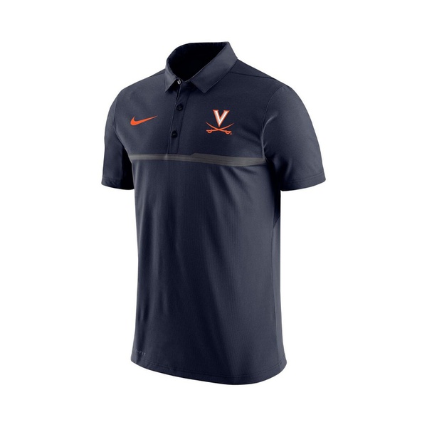 나이키 Nike Mens Navy Virginia Cavaliers 2023 Coaches Performance Polo Shirt 16721450