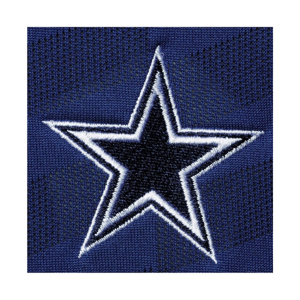 나이키 Nike Mens Navy Dallas Cowboys Jacquard Wing Performance Polo Shirt 13680743