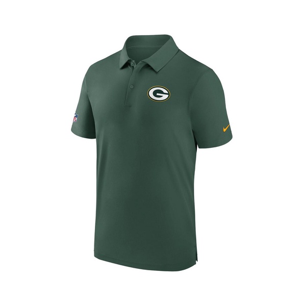 나이키 Nike Mens Green Green Bay Packers Sideline Coaches Performance Polo Shirt 16765066