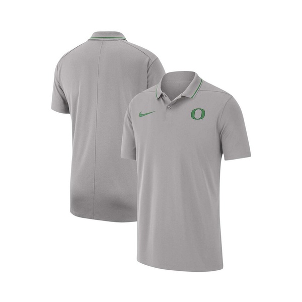 나이키 Nike Mens Gray Oregon Ducks 2023 Coaches Performance Polo Shirt 16768823