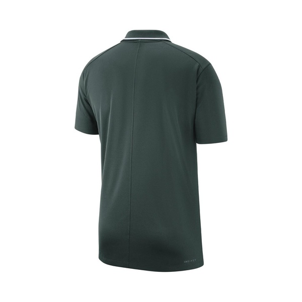 나이키 Nike Mens Green Michigan State Spartans Coaches Performance Polo Shirt 16193614