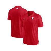 Nike Mens Minnesota Twins Red Authentic Collection Victory Striped Performance Polo Shirt 16517345