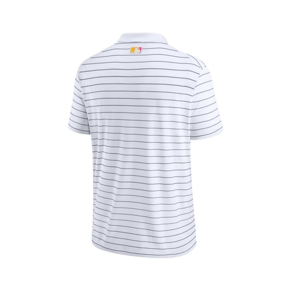 나이키 Nike Mens White San Diego Padres City Connect Victory Performance Polo Shirt 16139519