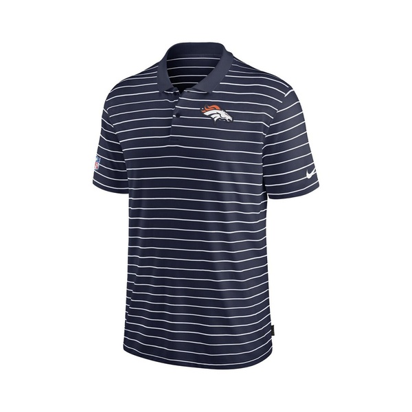 나이키 Nike Mens Navy Denver Broncos Sideline Lock Up Victory Performance Polo Shirt 15169684