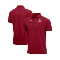 Nike Mens Heathered Crimson Oklahoma Sooners 2022 Coach Performance Polo Shirt 15836944