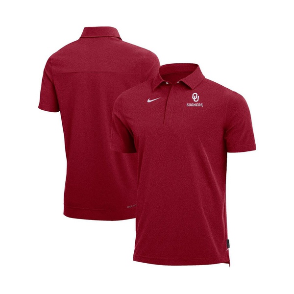 나이키 Nike Mens Heathered Crimson Oklahoma Sooners 2022 Coach Performance Polo Shirt 15836944