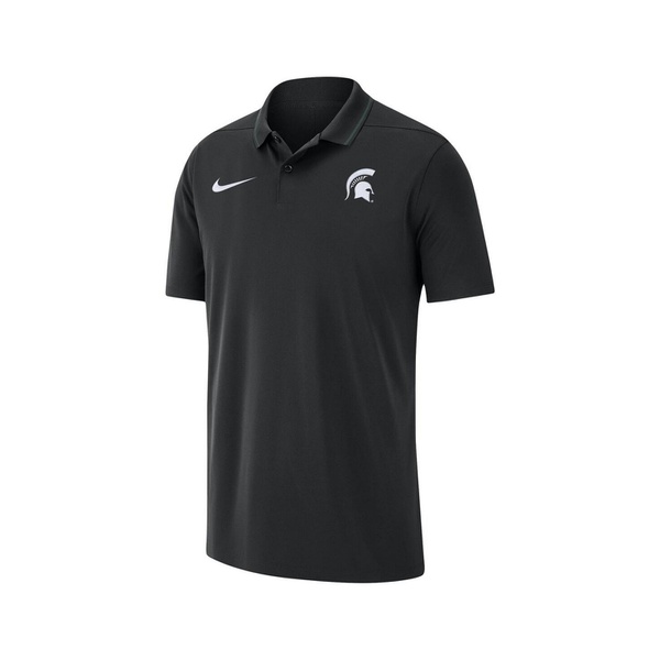 나이키 Nike Mens Black Michigan State Spartans 2023 Coaches Performance Polo Shirt 16768701