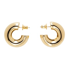 넘버링 Numbering Gold Double Hoop Earrings 232439M144024