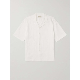 OFFICINE GEENEERALE Eren Camp-Collar Embroidered Cotton-Voile Shirt 1647597307318928