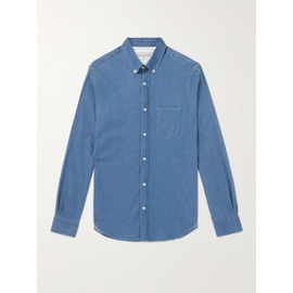 OFFICINE GEENEERALE Button-Down Collar Cotton-Blend Shirt 1647597307318689