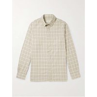 OFFICINE GEENEERALE Button-Down Collar Checked Organic Cotton-Twill Shirt 1647597324003216
