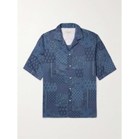OFFICINE GEENEERALE Eren Camp-Collar Bandana-Print Cotton-Poplin Shirt 1647597324003231