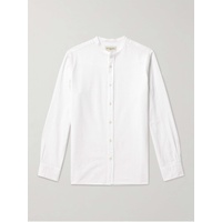 OFFICINE GEENEERALE Gaston Grandad-Collar Cotton-Seersucker Shirt 1647597323989382