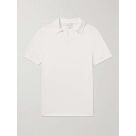 OFFICINE GEENEERALE Simon Garment-Dyed Linen-Blend Polo Shirt 1647597327860156