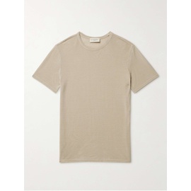 OFFICINE GEENEERALE Garment-Dyed TENCEL Lyocell and Linen-Blend T-Shirt 1647597323989422