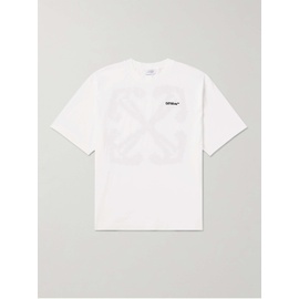 오프화이트 OFF-WHITE Logo-Embroidered Cotton-Jersey T-Shirt 1647597321240410